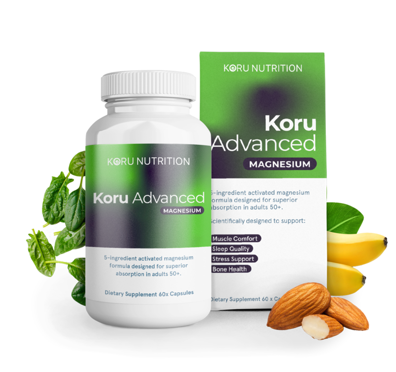 Koru Advanced Magnesium bottle and retail box